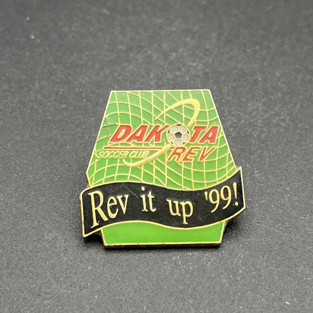 Dakota Rev Soccer Club Rev It Up '99 Lapel Hat Pin